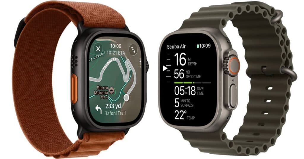 11 Best Adhd Watches 2026 For Better Focus 21 An Image Of Two Apple Watch Ultra 3S. Apple Watch Ultra 3 Is The Best Adhd Watch For Active Lifestyles And Durability.